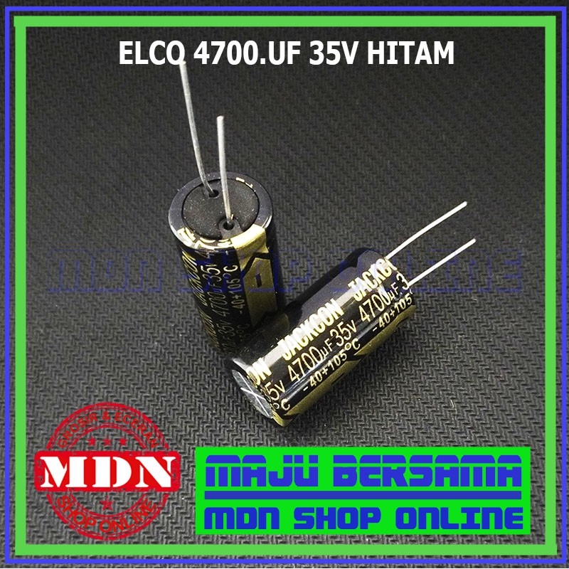 Elco 4700uf 35V - kapasitor 4700uf 35V BAGUS