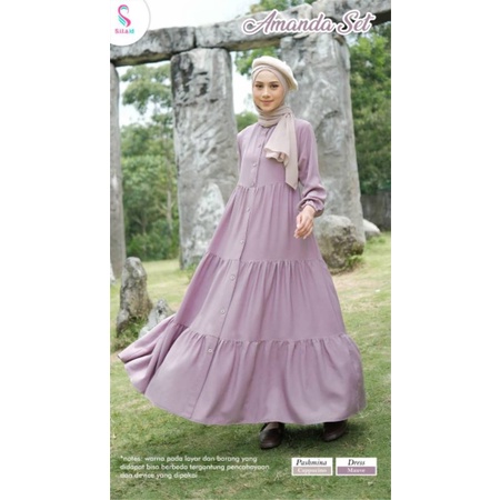OPEN PO SD 26 MEI ‼️ Amanda Dress Set Pashmina by Sita Sita.id