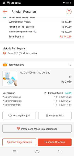 Ice Gel 400ml / Ice Gel Bag