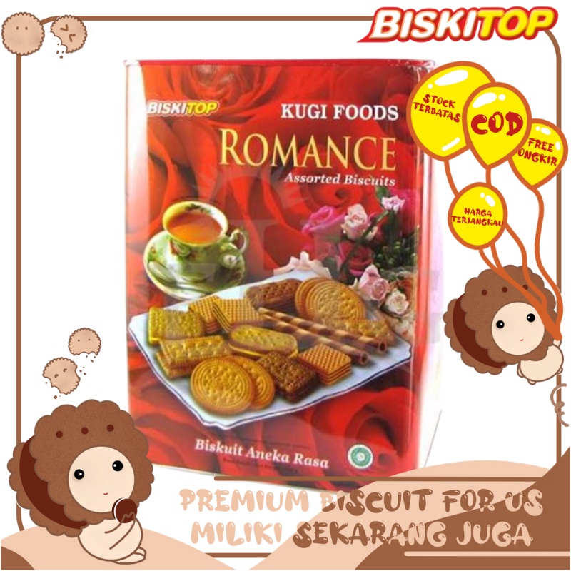 

BISKITOP - KUGI ROMANCE 700gr Biskuit Kaleng Kotak Lebaran Biscuit Kiloan Murah Kue Waffer Stick Roll