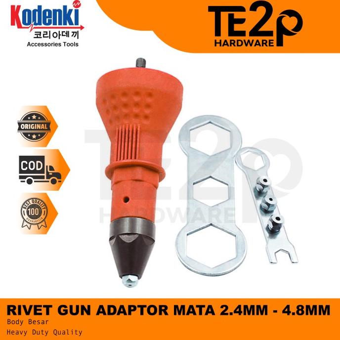 cusss order] Adapter tang rivet adaptor bor tembakan paku rivet tang rivet listrik