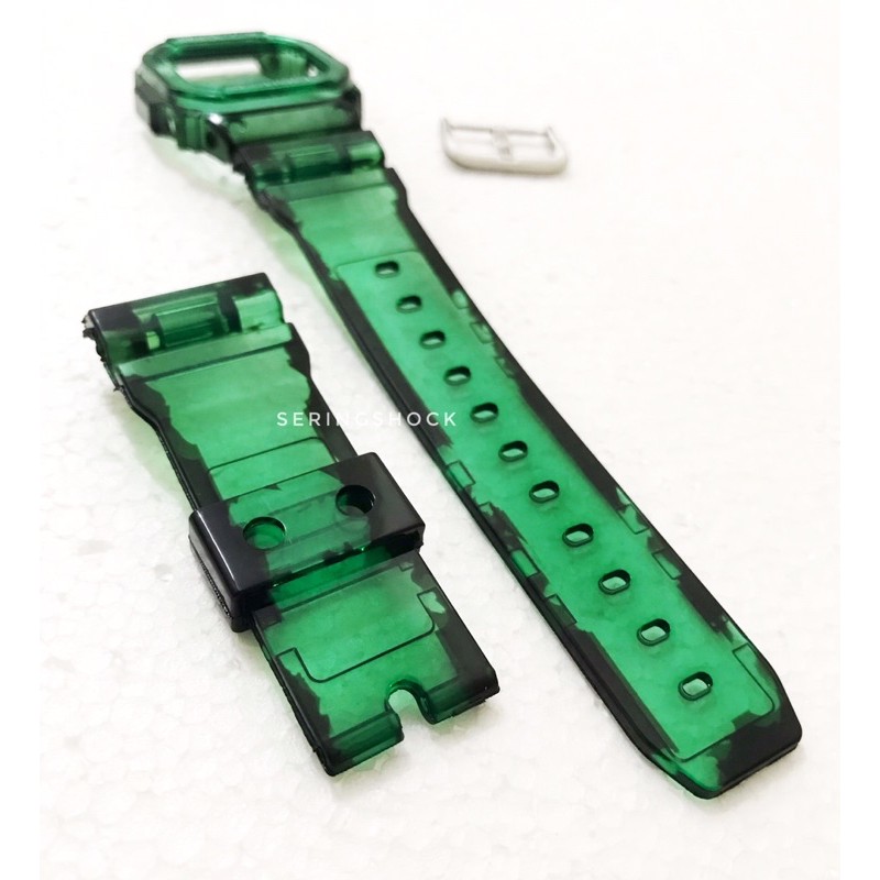 BNB Gshock DW5600 GWB5600 GREEN STRIP Strap Besel Casio G-shock