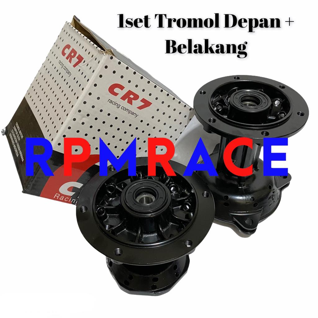 TROMOL KLX 1 SET DEPAN BELAKANG PLUS DISC PIRINGAN H36  28 LUBANG 36 dan 28 hole