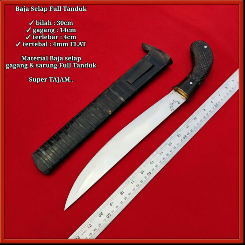 PISAU BAJA SELAP FULL TANDUK SUPER TAJAM