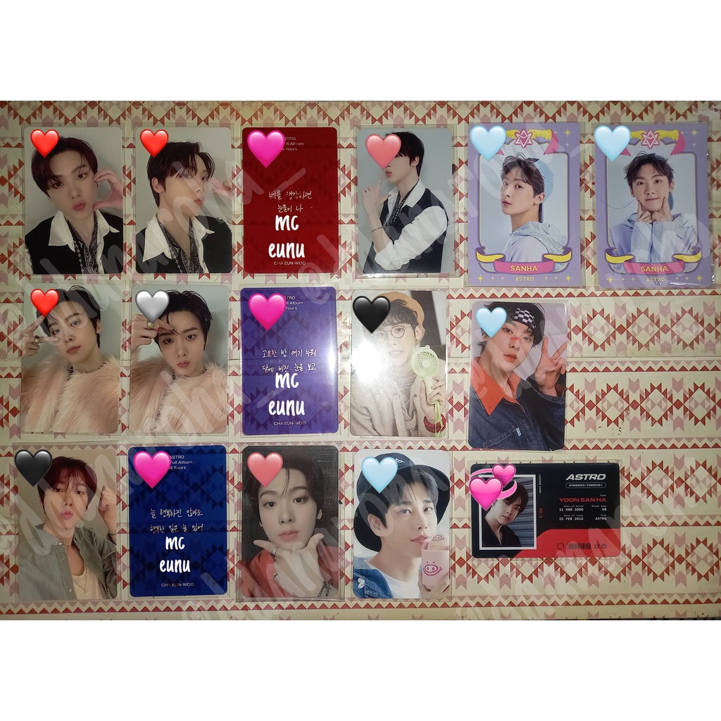 Photocard Astro All Yours Season Greeting 2021 Dream Sanha Cha Eunwoo MJ