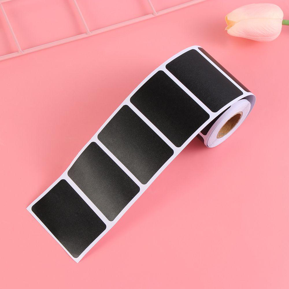 Populer 150pcs/roll Label Stiker Rumah Papan Tulis Selai Toples Blackboard Label