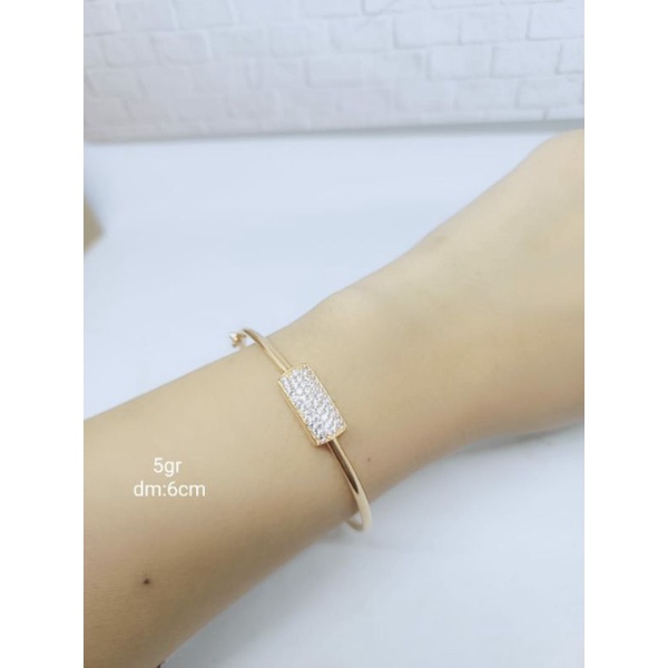 GELANG PERAK ASLI SILVER 925 LAPIS EMAS/GELANG BANGLE PIPA TABUNG COR MP FULL/ASLI SILVER/GELANG FASHION WANITA TERBARU