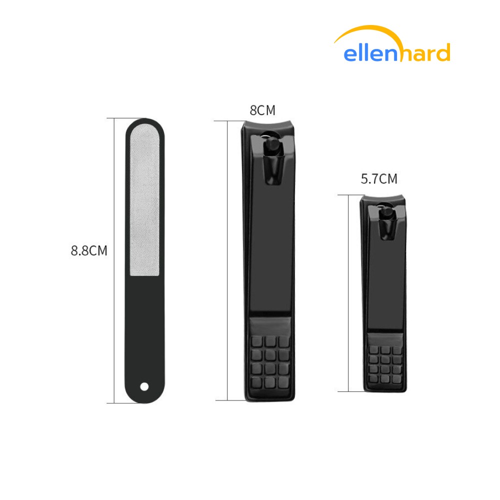 Gunting Kuku Set Potong Kuku 3 Pcs Nail Trimmer Manicure Pedicure Stainless Steel