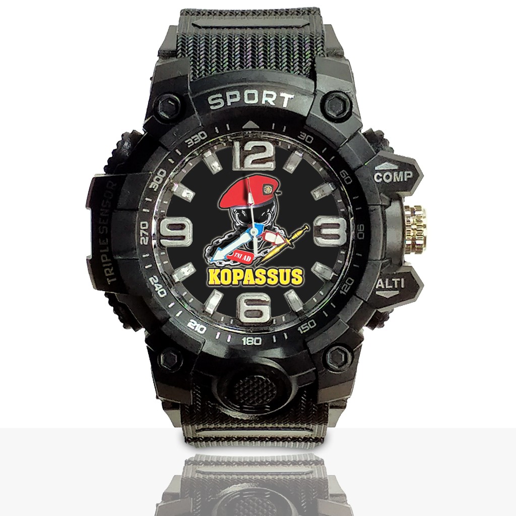 Jam Tangan Custom KOPASSUS Ruber- Water Resistant