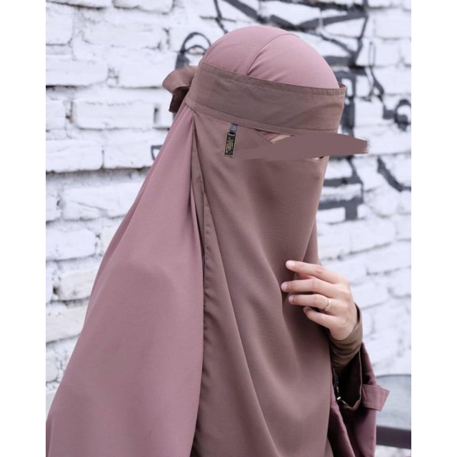 Niqab Flap Fuwayrit (Bandana Poni) Mocca By Malikah