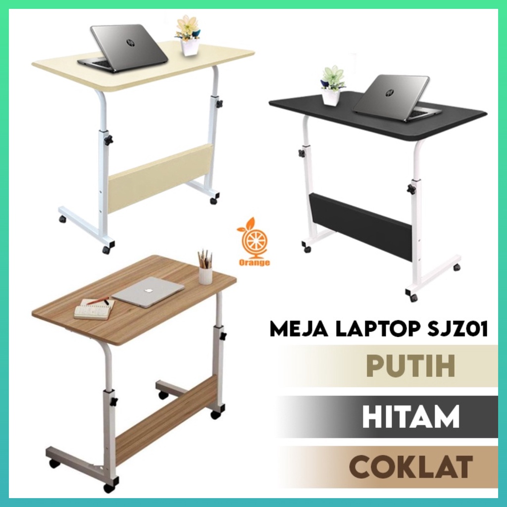 Meja Laptop Lipat Tinggi Adjustable Meja Laptop Kerja Belajar Minimalis Worldhome66