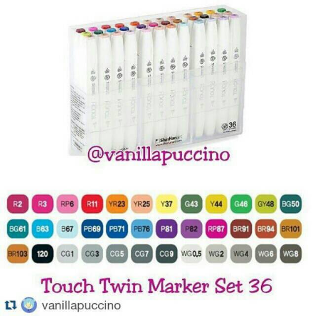 

TOUCH TWIN MARKER SET 36