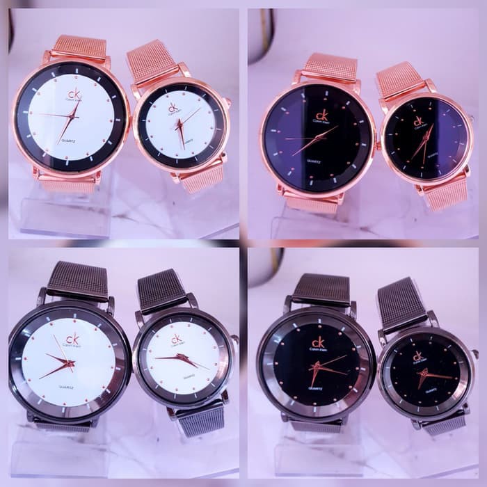 PROMO BEST SELLER JAM TANGAN COUPLE CK TALI PASIR 01 MURAH GROSIR Buruan