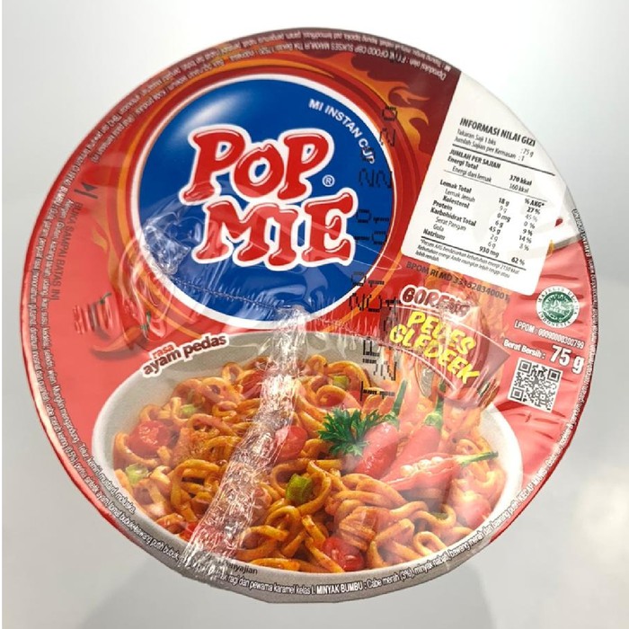 POP MIE PEDES GELEDEEK 75g / MIE INSTAN