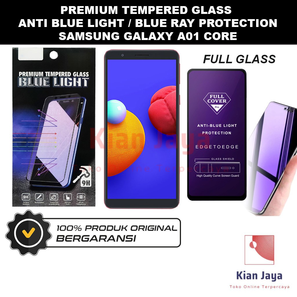 Tempered Glass Samsung Galaxy A01 Core Anti Blue Light Hp Temper Anti Gores