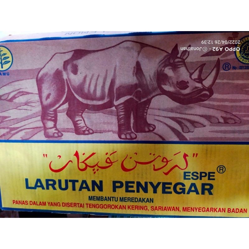 

LARUTAN CAP BADAK 320 ml kartonan isi 24 bh