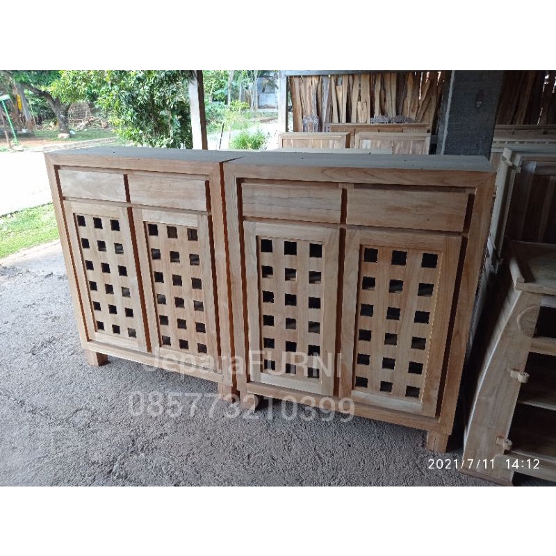 RAK SEPATU MENTAH KAYU JATI JEPARA