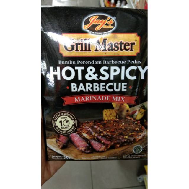 

Jay's kitchen bumbu perendam barbecue pedas 30 gr
