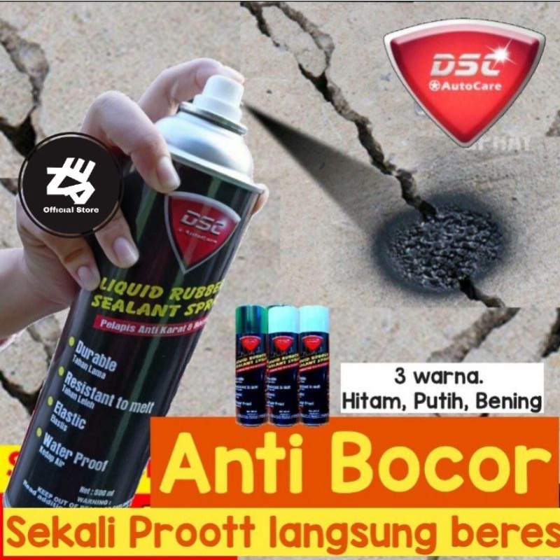 Waterproof spray ajaib anti bocor anti rembes - DSC Liquid Rubber Sealant Spray 500ml
