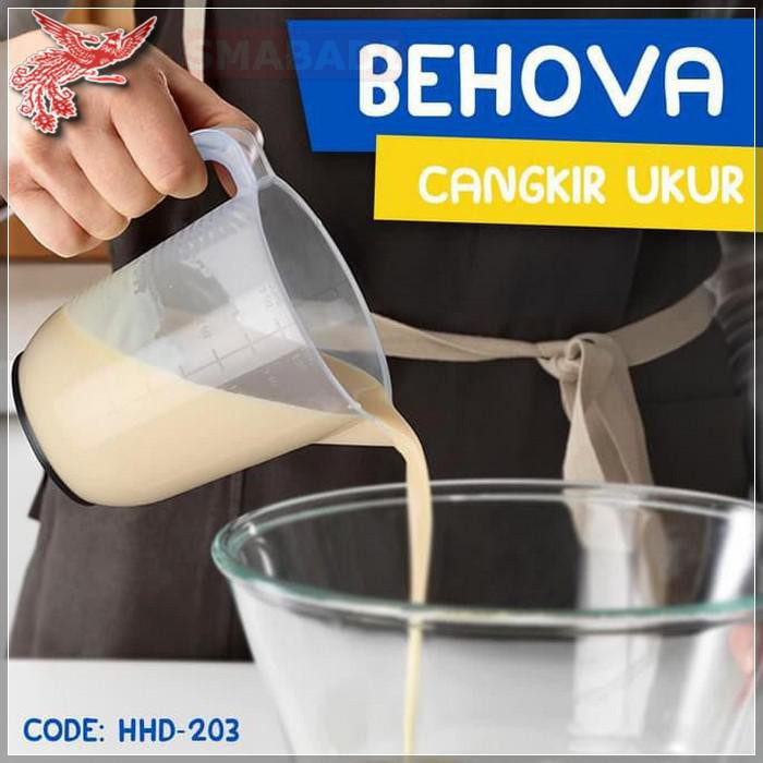 

COD - BEHOVA CANGKIR GELAS UKUR TRANSPARANT UKURAN 1L (HHD-203) - FCO