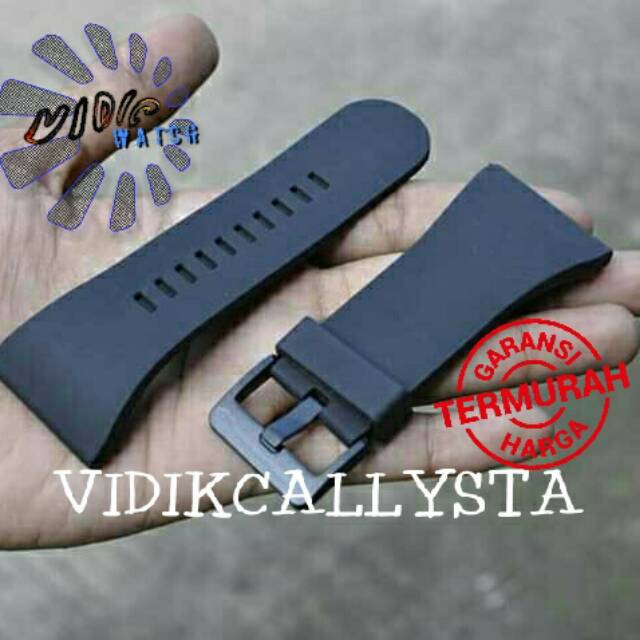 STRAP TALI JAM KARET POLICE 36 MM 3,6 CM RUBBER SILICONE