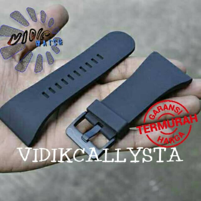 STRAP TALI JAM KARET POLICE 36 MM 3,6 CM RUBBER SILICONE