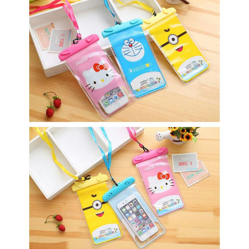 Pelindung Handphone Anti Air / Waterproof Protective Karakter 3rd Edition