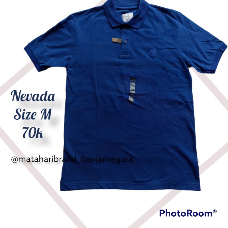 Kaos Polo Nevada Biru Elektrik