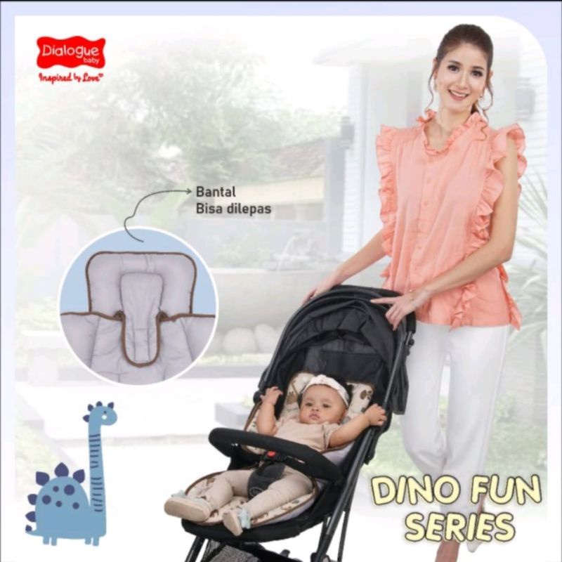 Dialogue alas stroller dino fun series DGA4212 / alas kereta dorong bayi