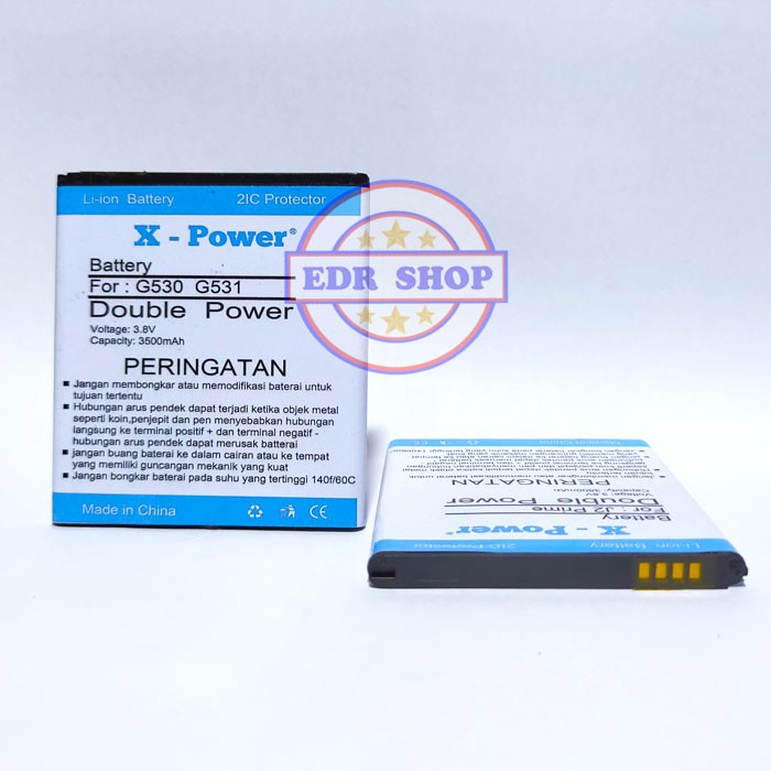 Batre Samsung G530 G530F G530G Galaxy Grand Prime Batu Battery Baterai Double Power