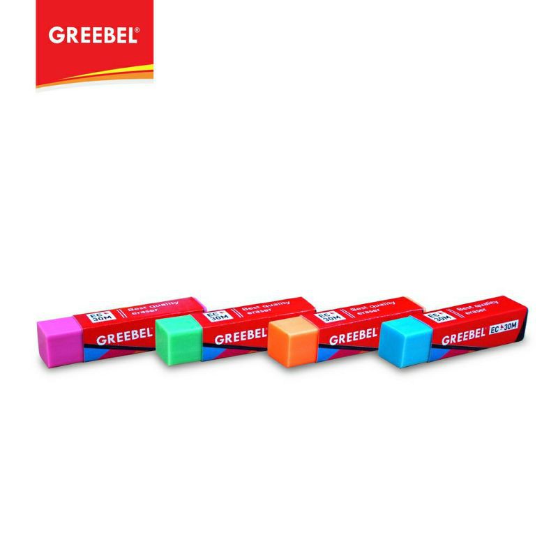 GREEBEL Penghapus Warna Warni / Eraser EC 30 M (Box / 30pcs)