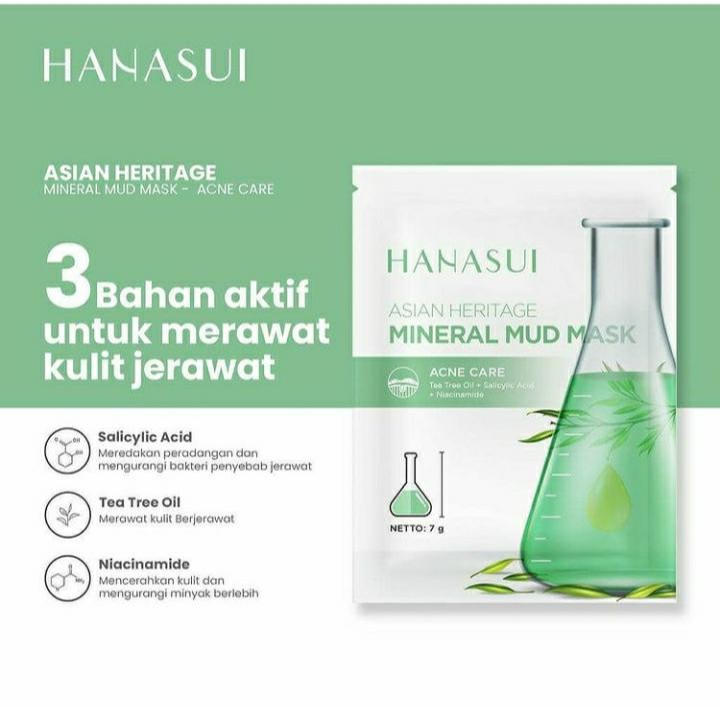 HANASUI Mineral Mud Mask 7G Sachet