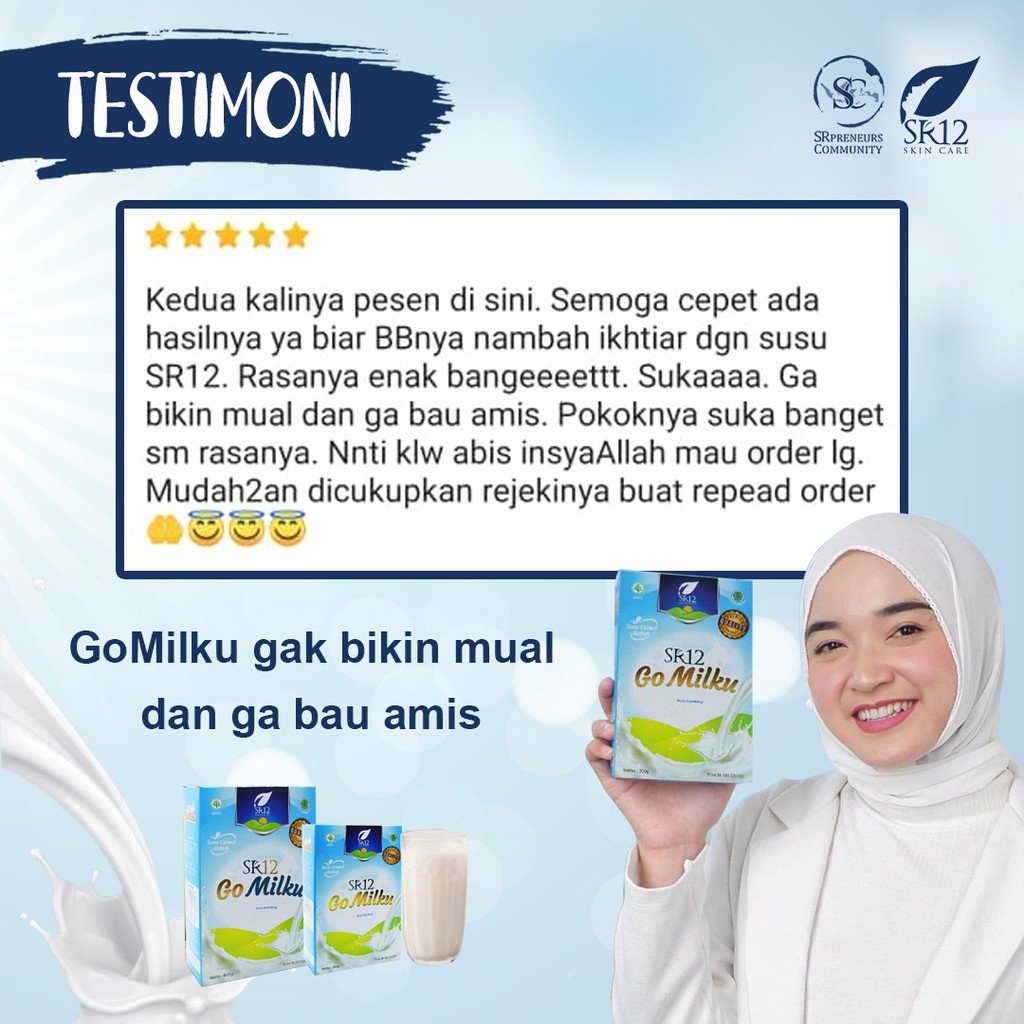 GOMILKU SR12 SUSU ETAWA / SUSU KAMBING KUALITAS PREMIUM / GOAT MILK