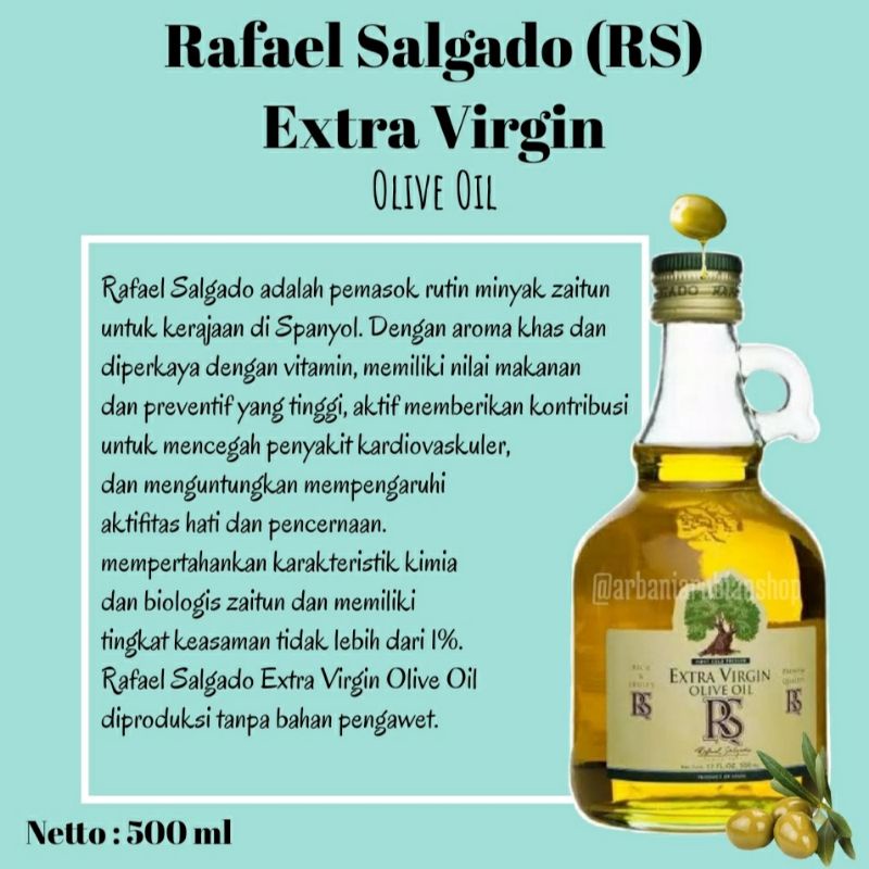 

Minyak Zaitun Extra Virgin Olive Oil 20ml/40ml/90ml/250ml/500ml