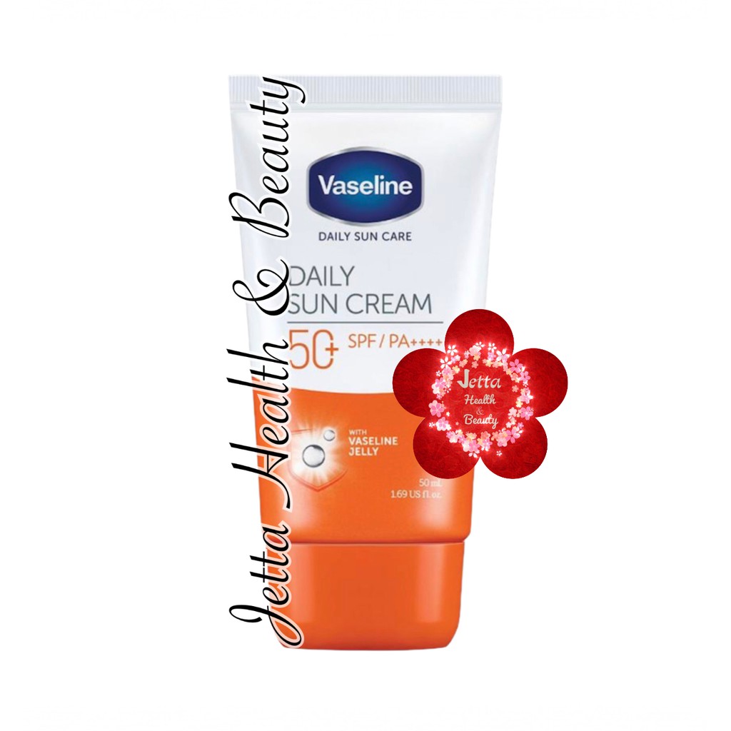 Vaseline Daily Sun Care Cream Sunblock SPF50 with Vaseline Petroleum Jelly 50ml
