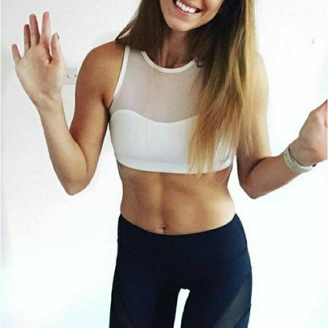 Bra Olahraga SXB Bring It On Mesh Sport Bra Senam Gym Fitness Sexy