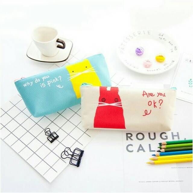 

Dompet pensil dan stationery minimalis animal edition