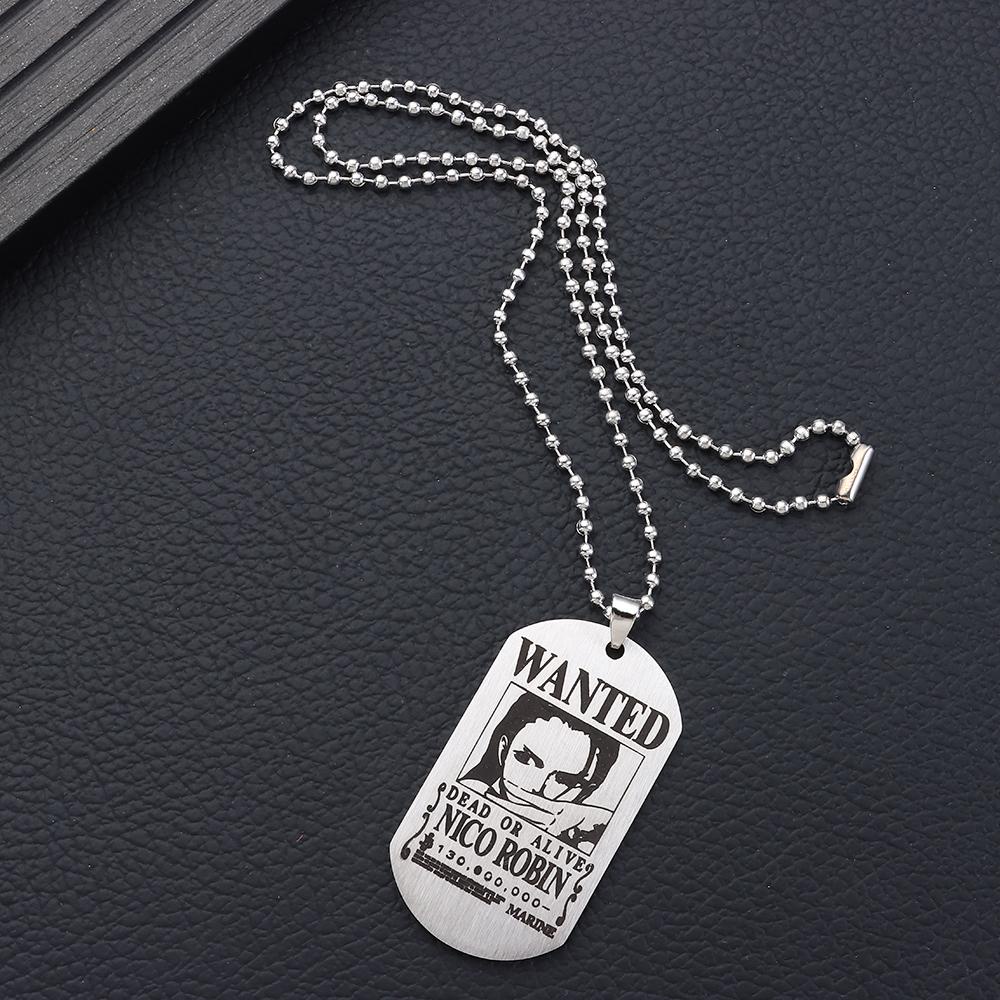 Preva One Piece Kalung Perhiasan Persahabatan Collier Pendant Vintage Luffy Zoro