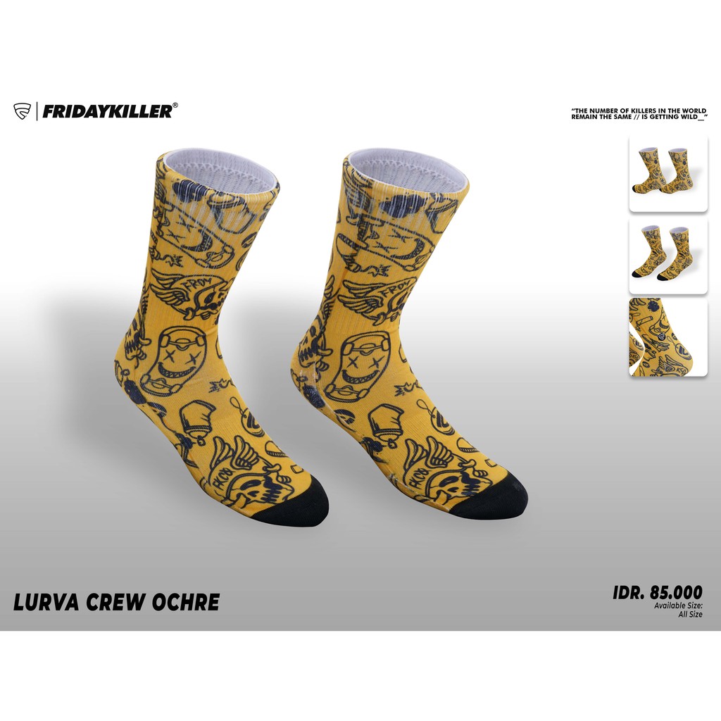 KAOS KAKI FRIDAY KILLER | LURVA CREW OCHRE