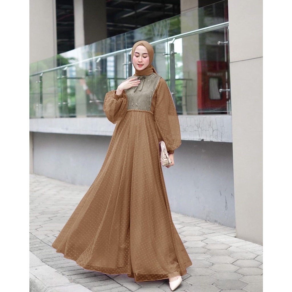 PCS MAXY SHEREN FASHION PAKAIAN MUSLIM WANITA DRESS GAMIS MAXI ED