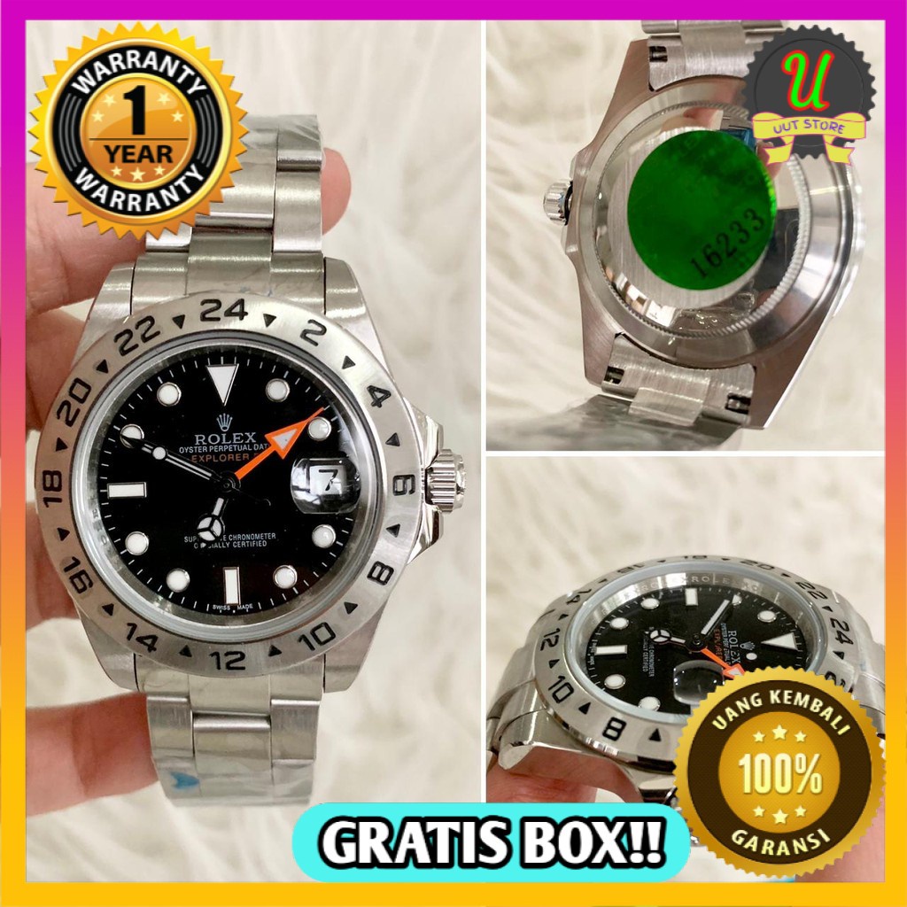 Jam Tangan Pria Rolex Automatic rolex explorer II oyster perpetual date 40mm premium