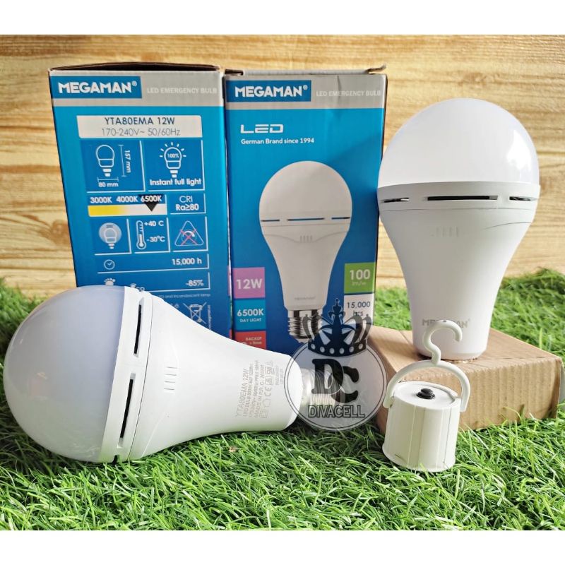 LAMPU MEGAMAN LED ERGENCY 12W BERGARANSI