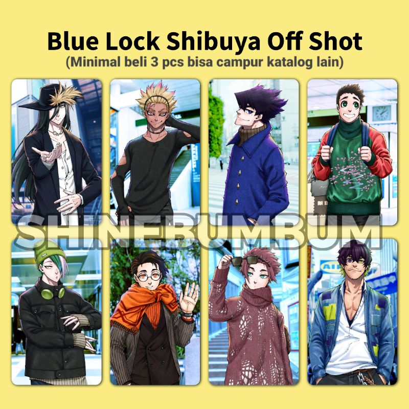 Photocard Anime Blue Lock - Shibuya off shot