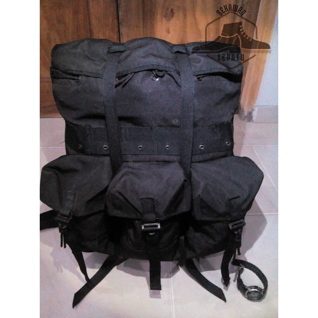Ransel Tempu Hitam - Tas Punggung Brimob - Ransel Brimob Tactical
