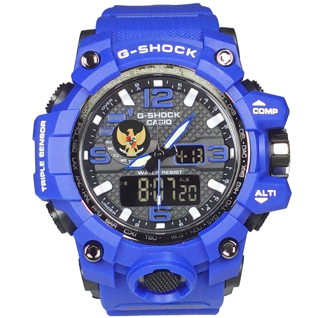 Exclusive Jam LOGO GARUDA Double Time (Full Biru)