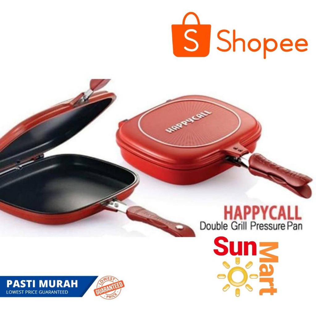 DOUBLEPAN DOUBLE PAN HAPPYCALL 32 CM PANCI 2 SISI HAPPY CALL