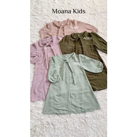 MOANA DRESS KIDS DYN CLOTHINGLINE | BAJU GAMIS ANAK | BAJU LEBARAN | DRESS ANAK