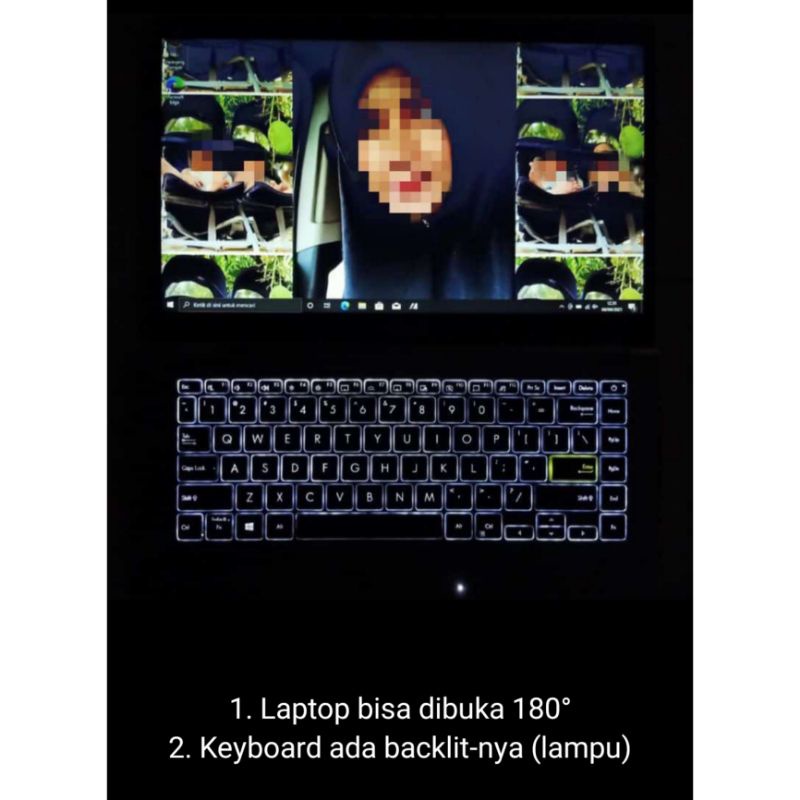 Laptop Asus E410MA-BV452TS Putih Intel N4020 4GB 512GB SSD Backlit Keyboard Second