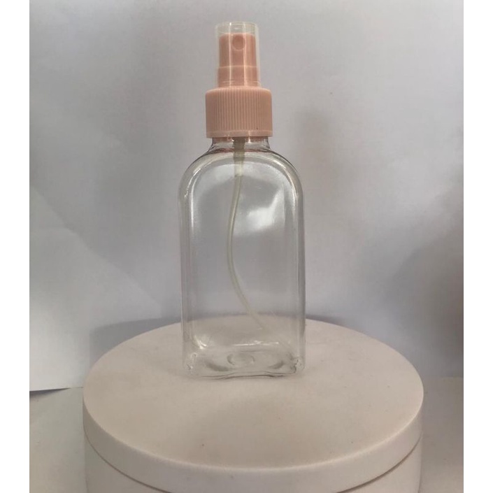 Botol 100ml gepeng tutup spray peach