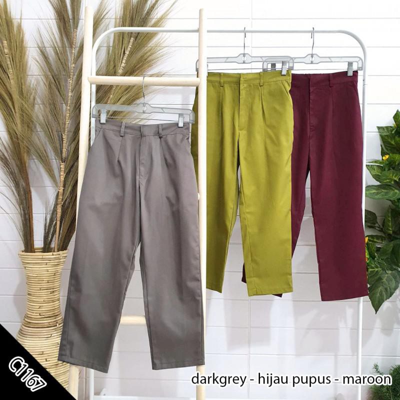 Celana Bahan Per Polos Pergi Kerja Kuliah Kantor Santai Celana Bahan Per Polos Pergi Kerja Kuliah Kantor Santai